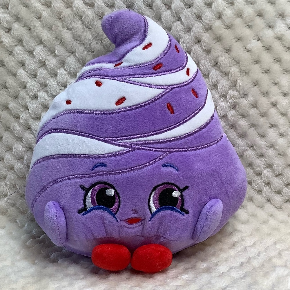 Shopkins Mary Meringue Purple White and Red Stuffed Animal Plush